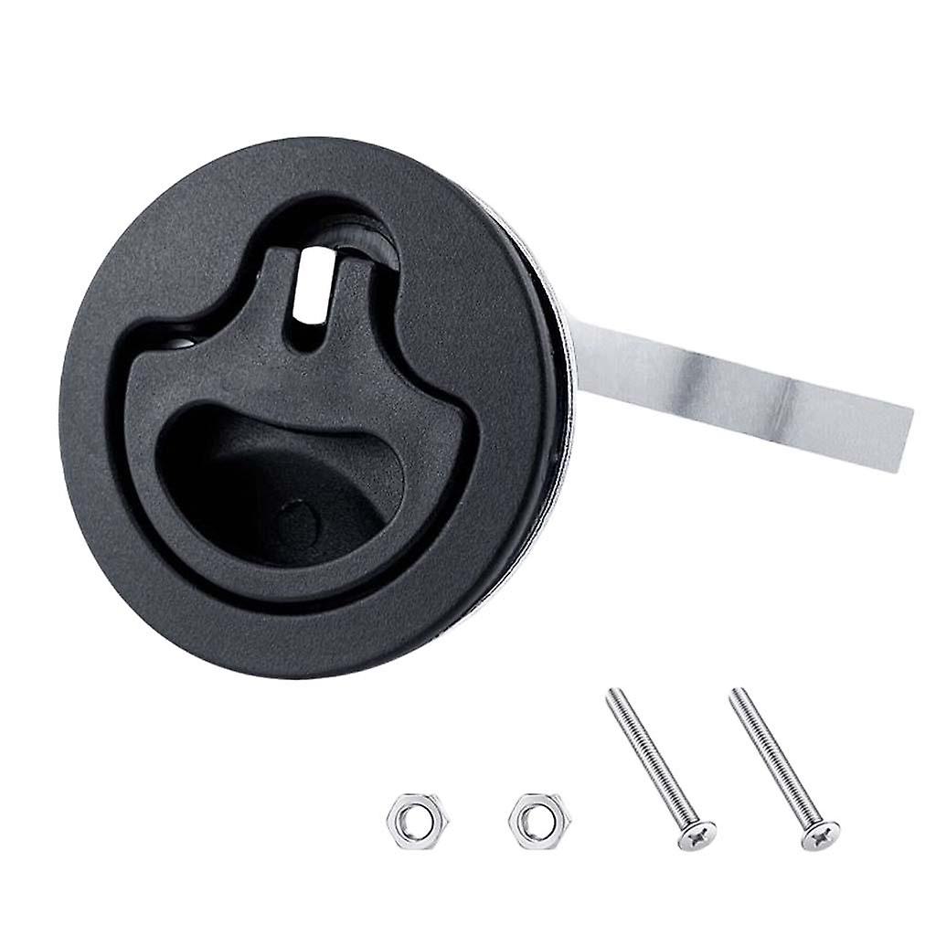 Boat cam Latch Hardware Flush Mount Flush Latch Nylon with Back Plate Black