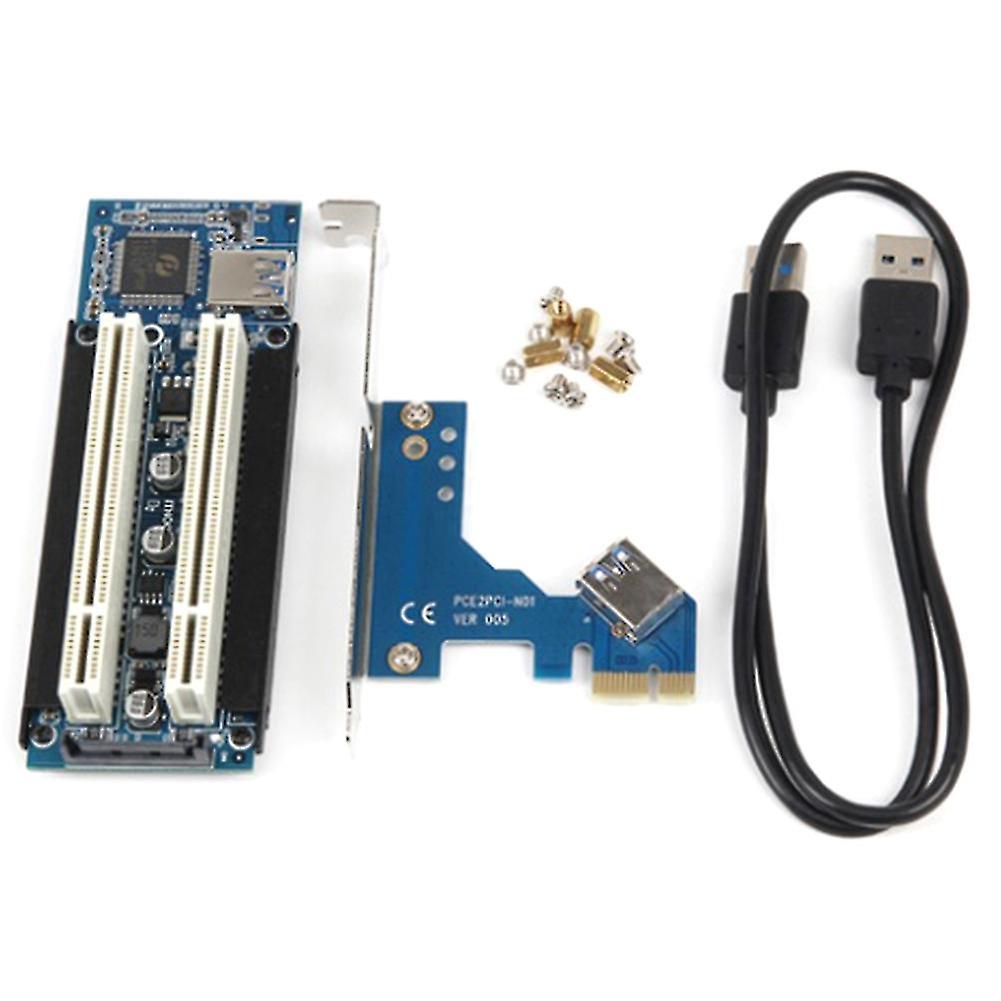 Pci-e To Pci Adapter Card Pcie To 2 Pci Slot Support Tax Card Sound Card Parallel Port Card