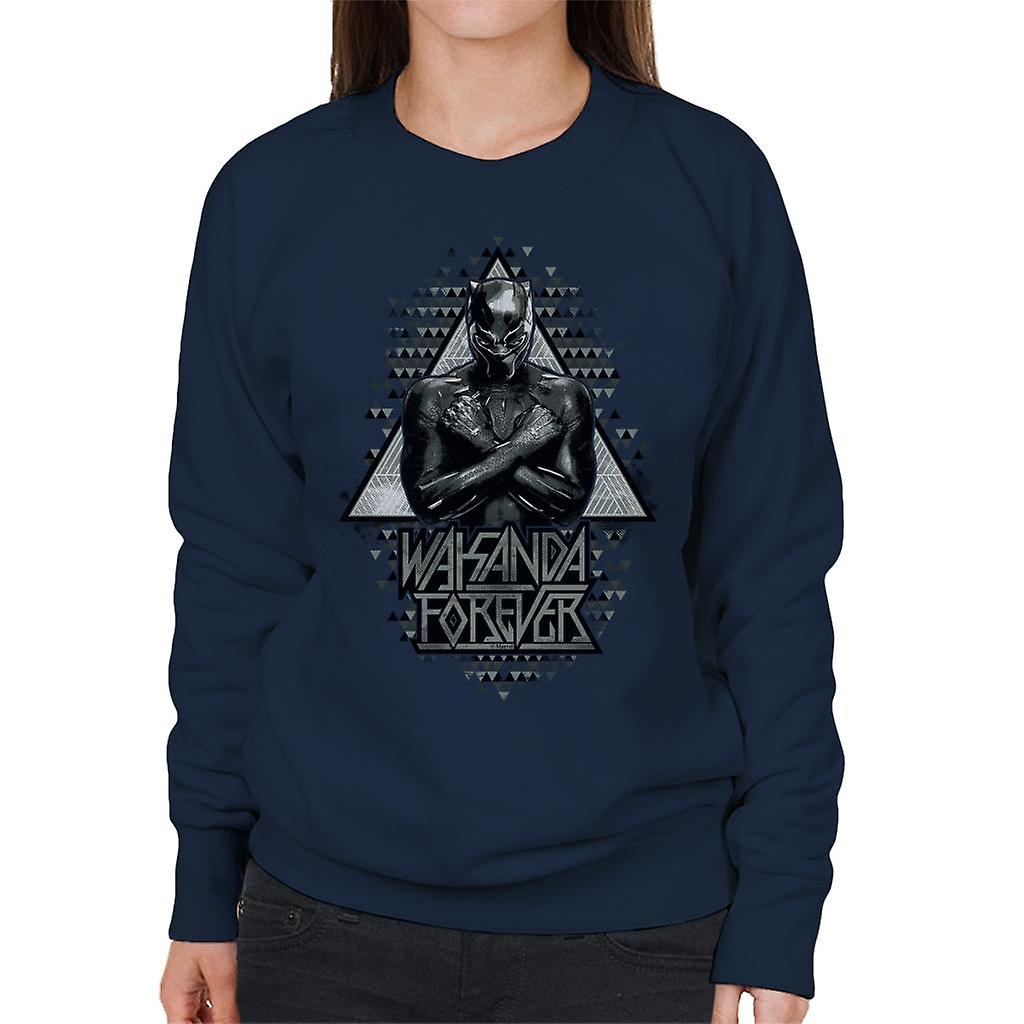 Marvel Black Panther Wakanda Forever Arm Cross Women's Sweatshirt