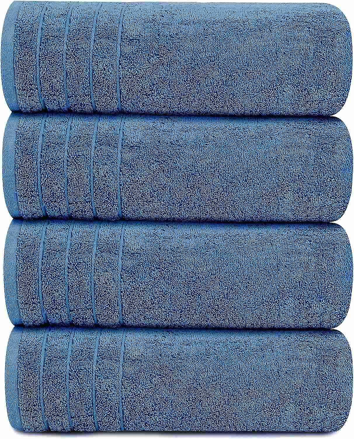  Serviettes de bain extra larges et légères 100 % coton