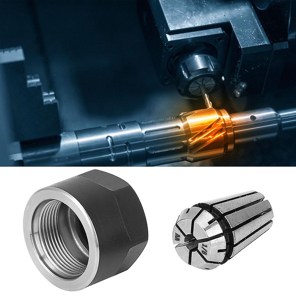 ER11 Chuck Collets Clamping Nuts Set for CNC Lathe 3.175mm