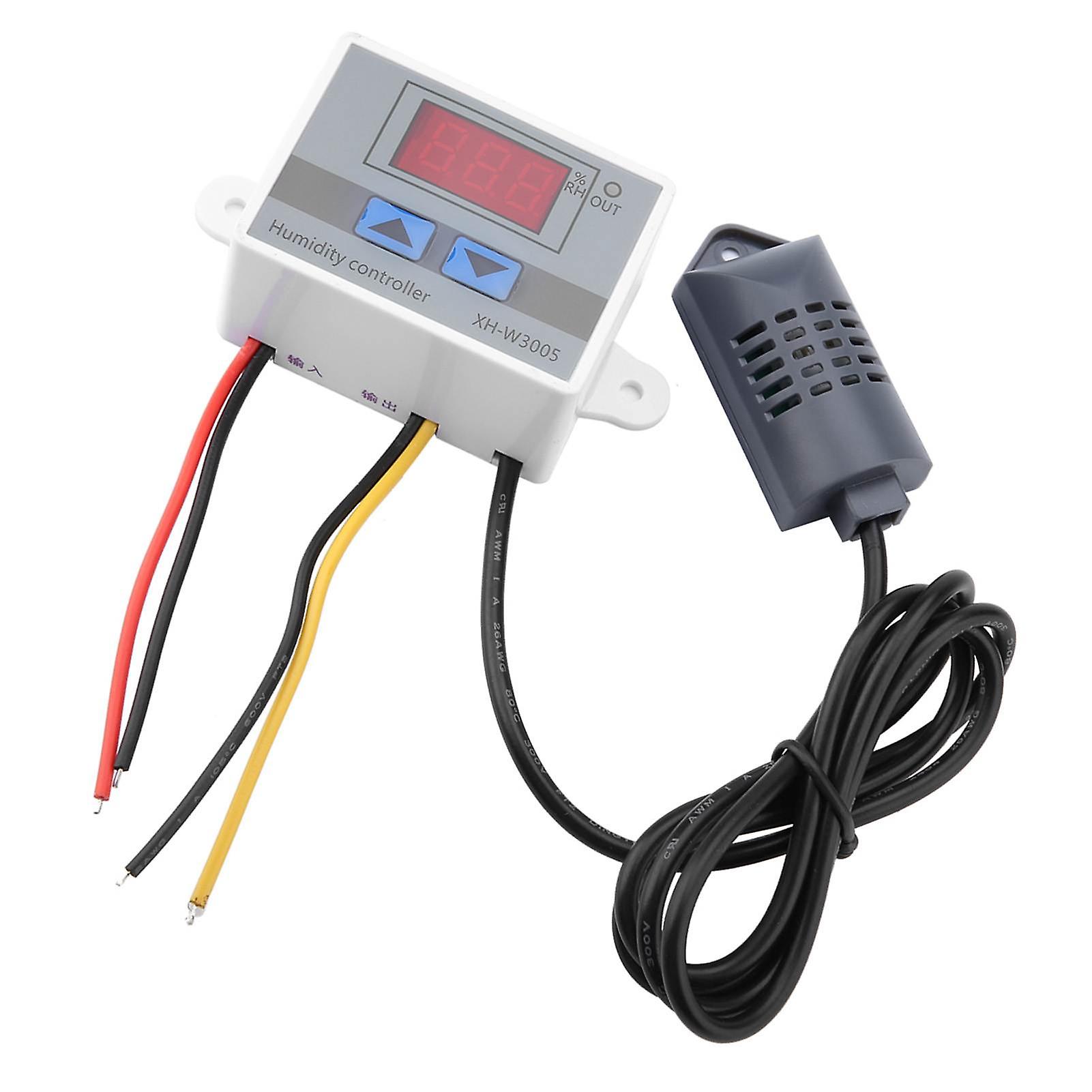 XH-W3005 Digital Hygrometer Switch Controller Humidity Sensor 0~99%RH 220V