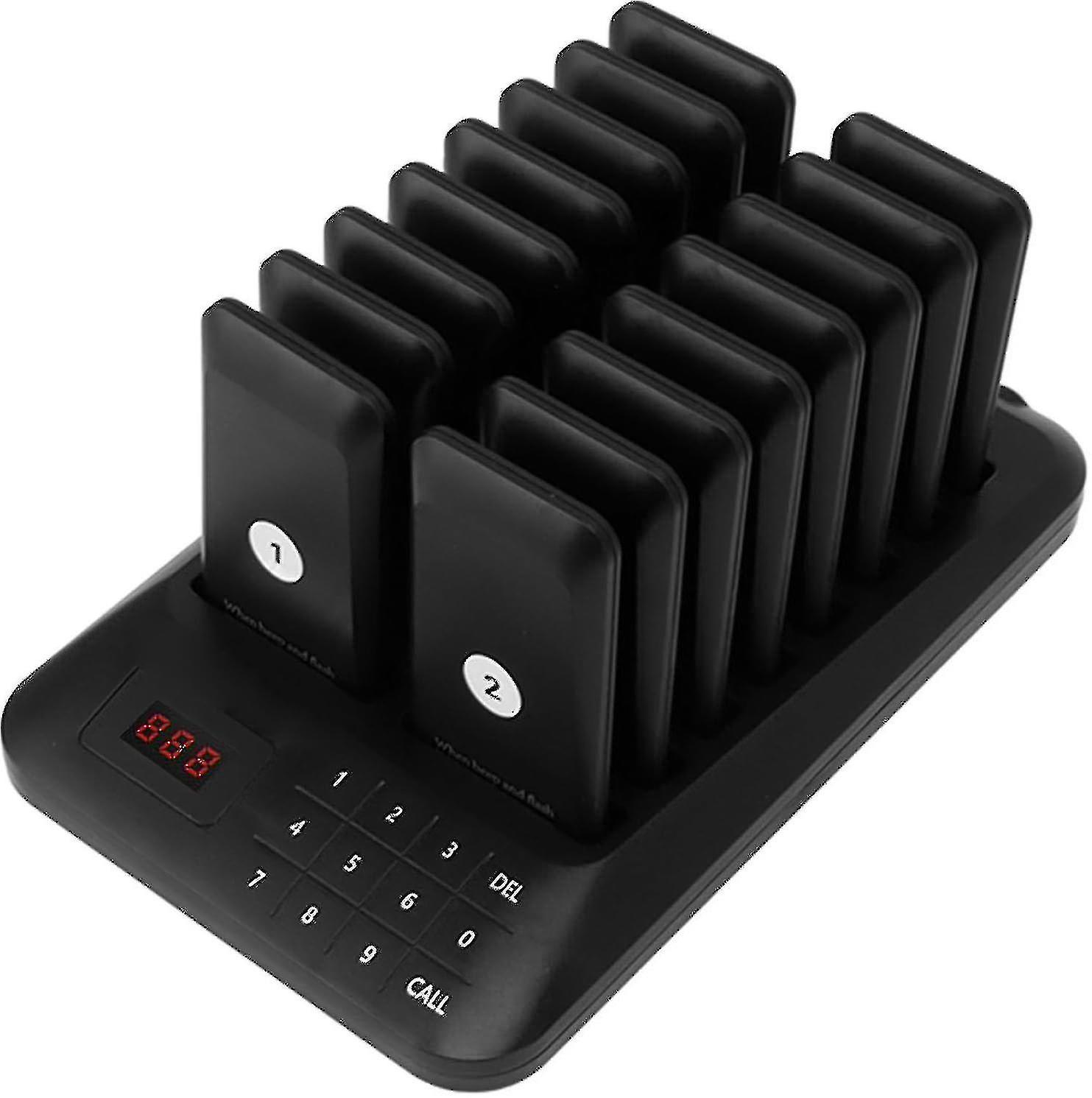 2024 16 Restaurant Pager System Buzzers Calling Customer Service Touch Screen Restaurant Waiting Buzzers-YuJia
