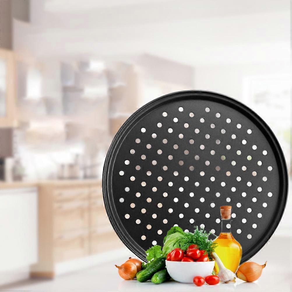 Non Stick Pizza Pan Pizza Tray Round Pizza Baking Tray Strong Baking Tool