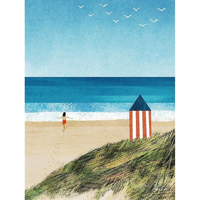 Henry Rivers Beach Girl I Canvas Print