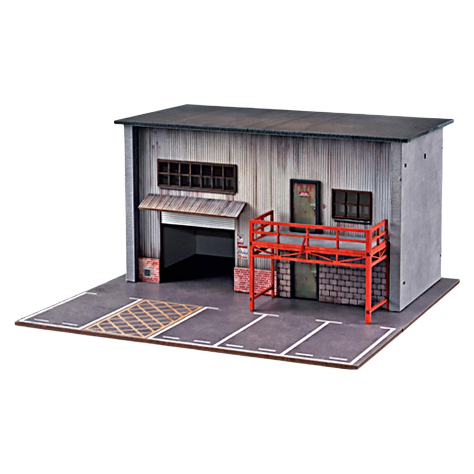 1/64 Vehicle Model Display Case Simulation Parking Lot Display for Alloy Car