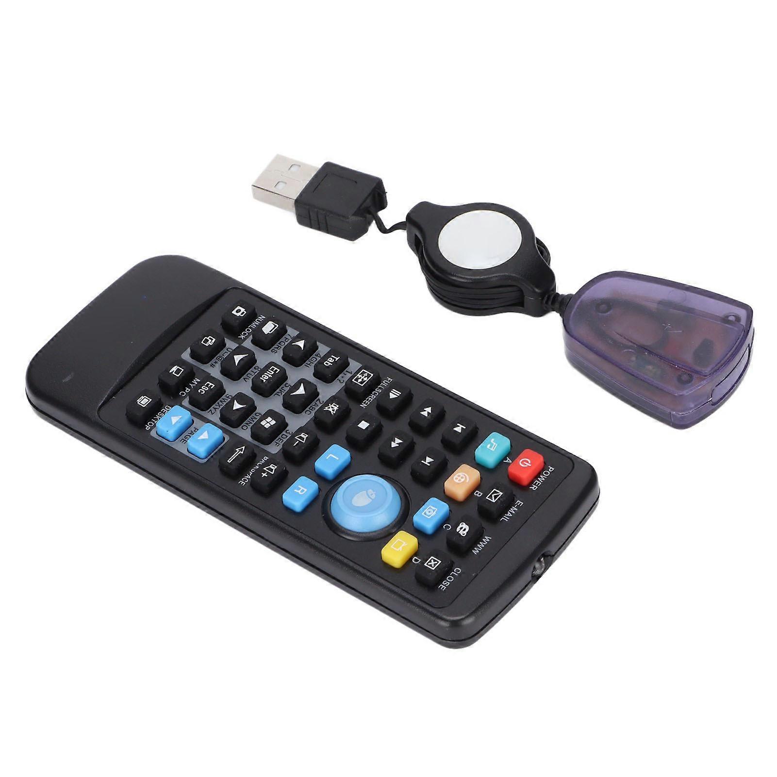 Wireless USB PC Remote Control with 18m Range & 70cm Receiver Cable