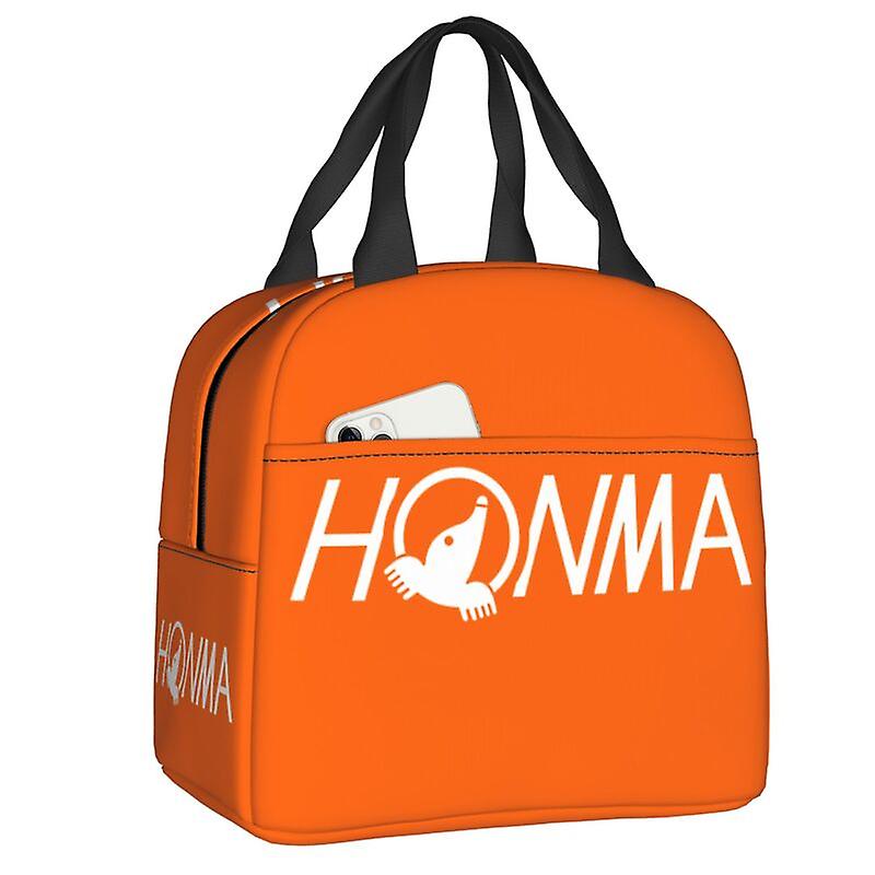 حقيبة حمل غداء معزولة بشعار الجولف للنساء حقيبة غداء محمولة بمبرد حراري حقيبة طعام نزهة المدرسة حاوية طعام