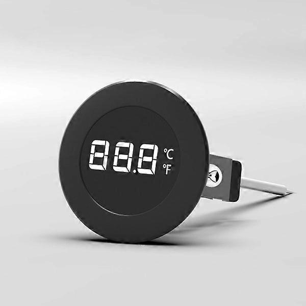 1pc Digital LCD display thermal deterrent coffee thermometer Black