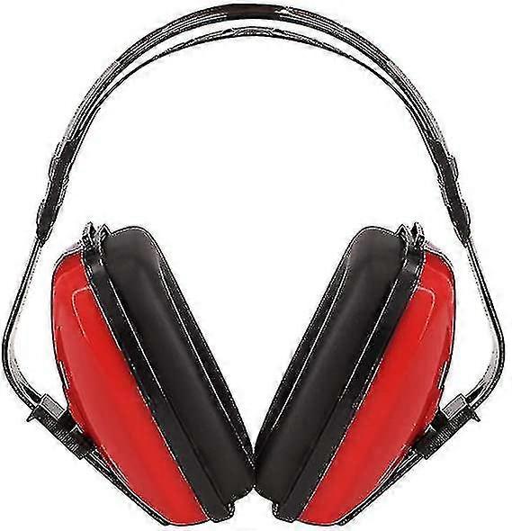 Anti-noise Earmuffs Adjustable Shooter Target Earmuffs Sound Blocking And Noise Reduction(1pcs,red)