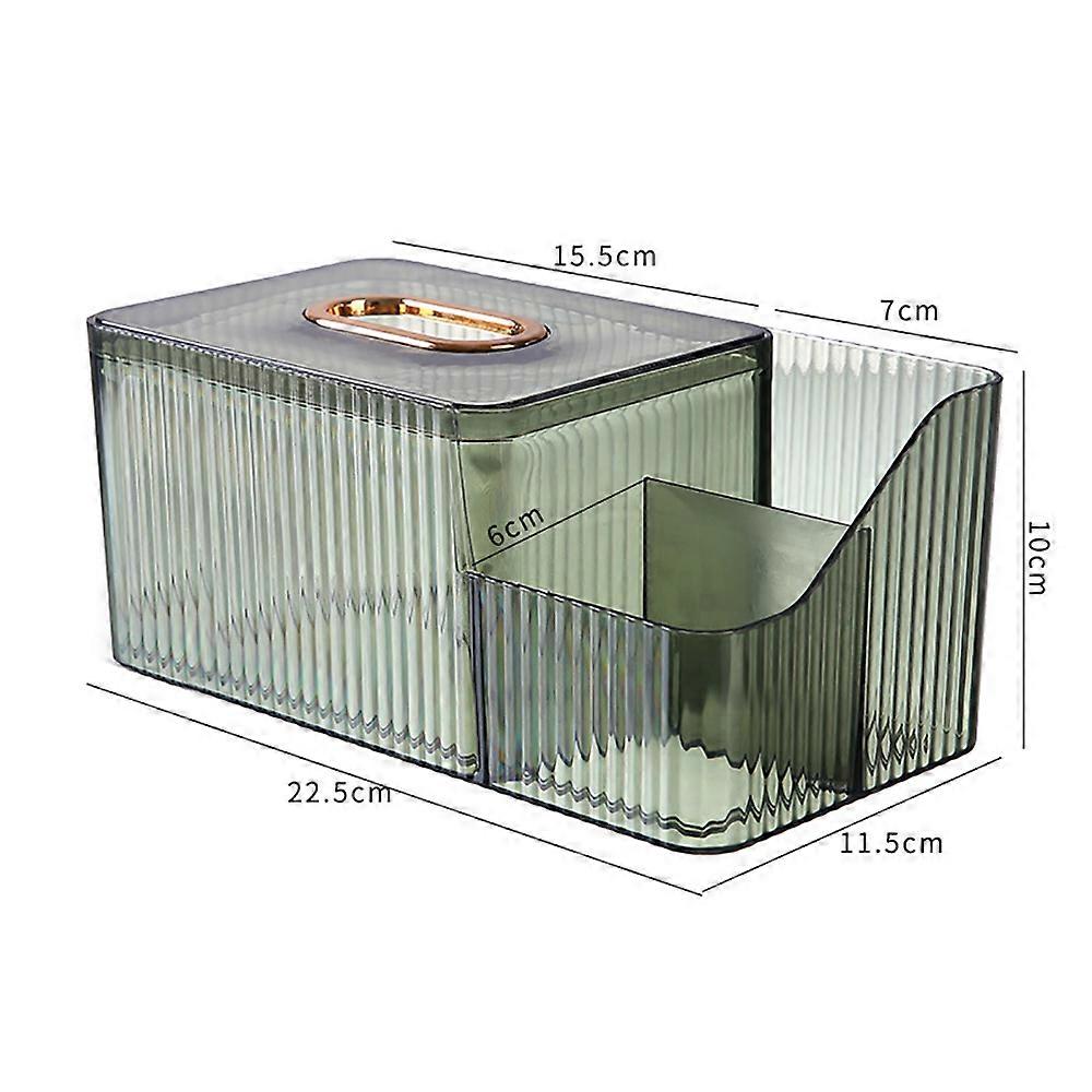1pc Transparent Tissue Box, Plastic Tissue Dispenser