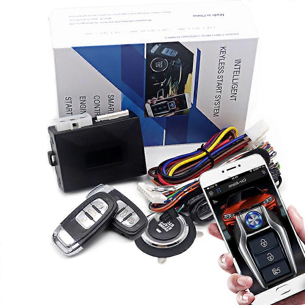 Universal  Car Key Systems Key blade Alarm AutoStart less Entry System Remote Start Kit For  Push One Button Start Stop System  electronics