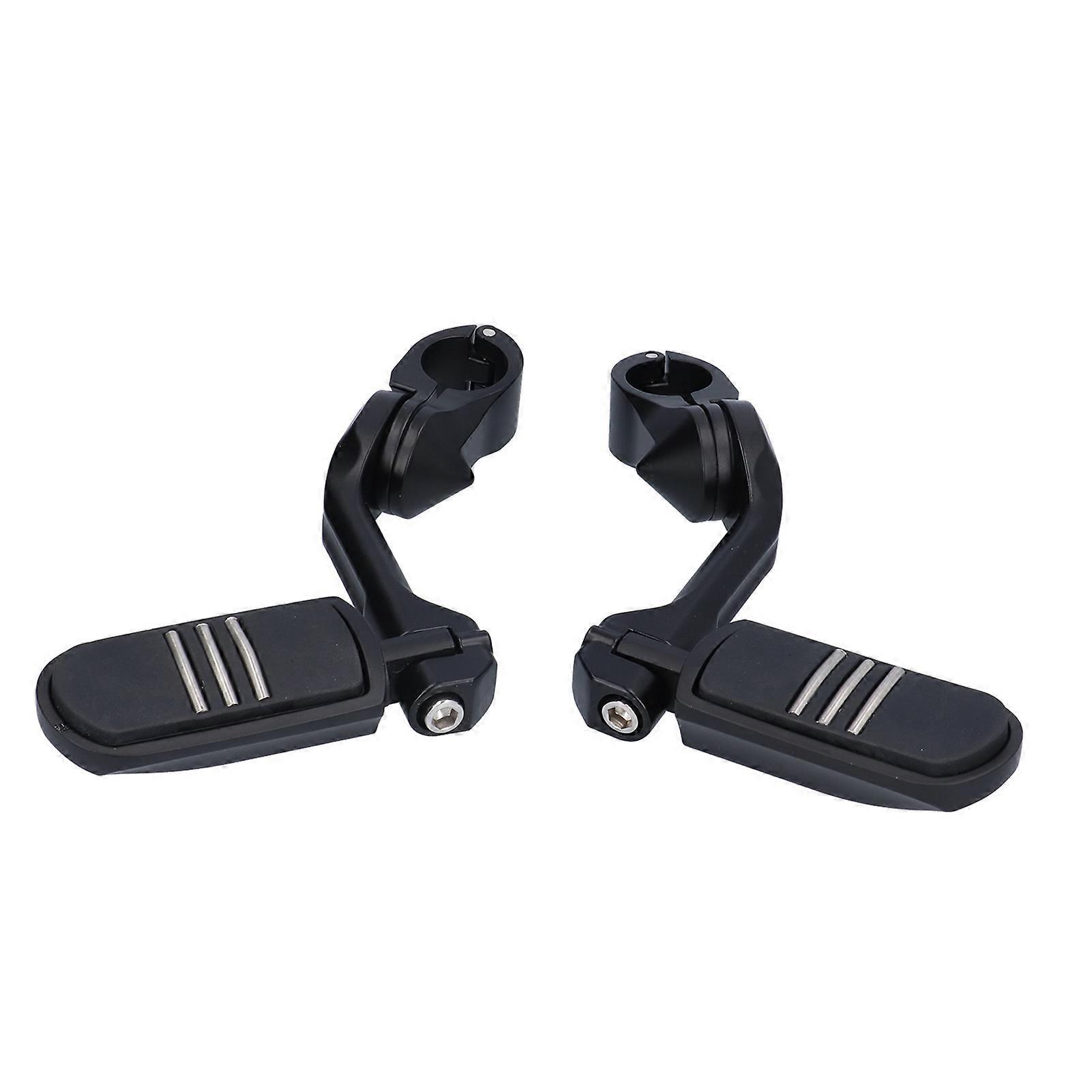 Motorcycle Footpegs Foot Rest 360 Degrees Adjustable Clamp Replacement for Yamaha E2U211