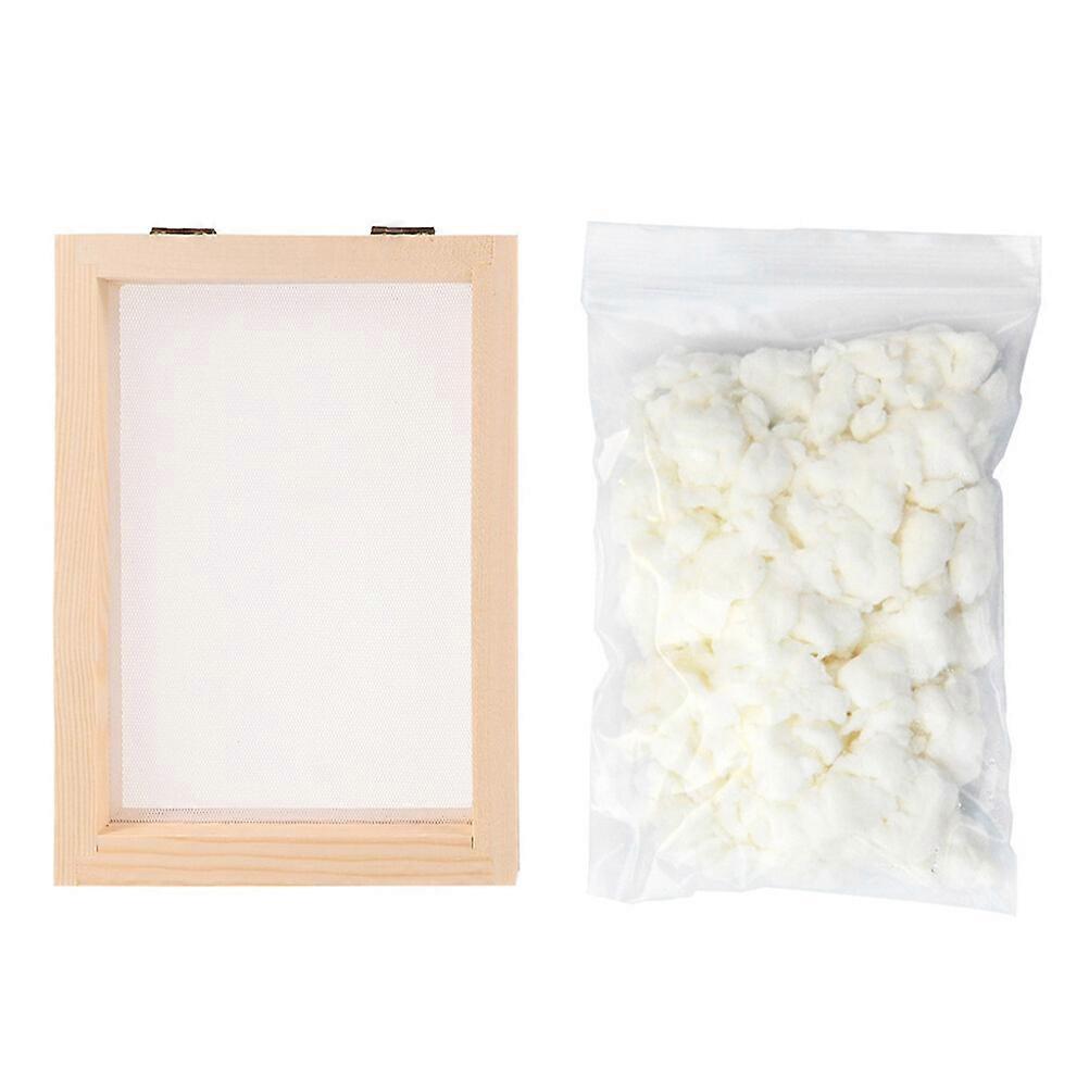 1 Set of DIY Handmade Paper Making Tools Paper Making Mold Frame Dry Pulp