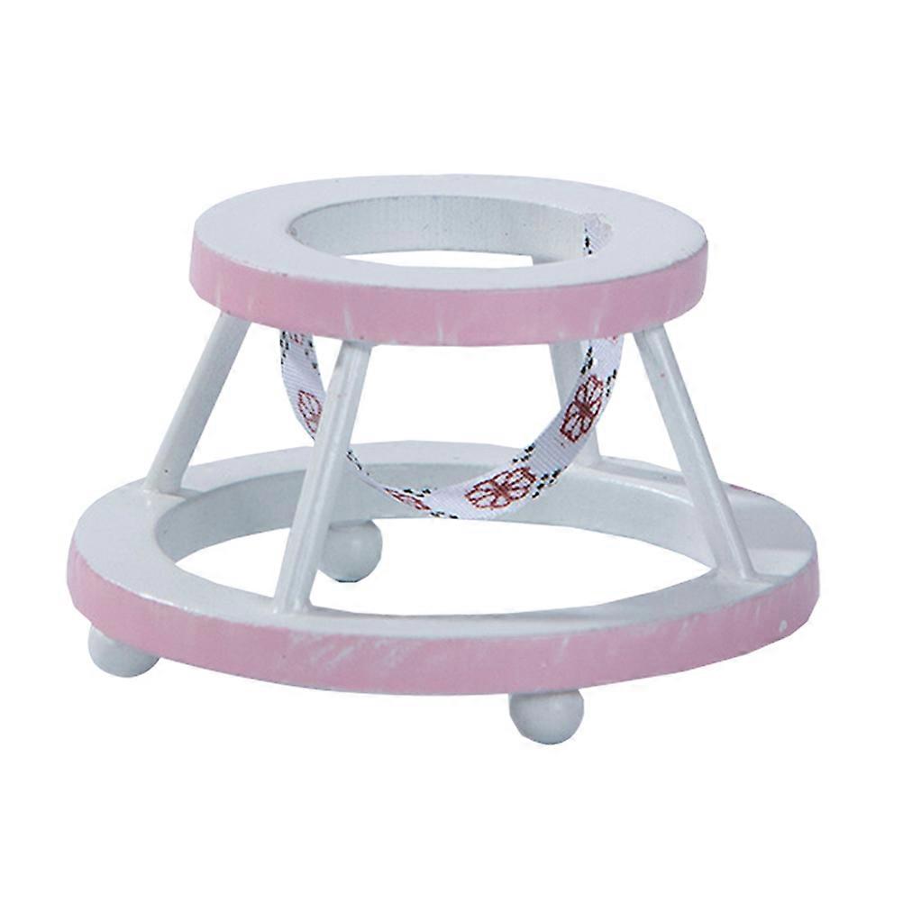 Sétálók Csecsemők Fa Walker Díszek Miniatűr fa bútorok Bútor Push Walker miniatűr