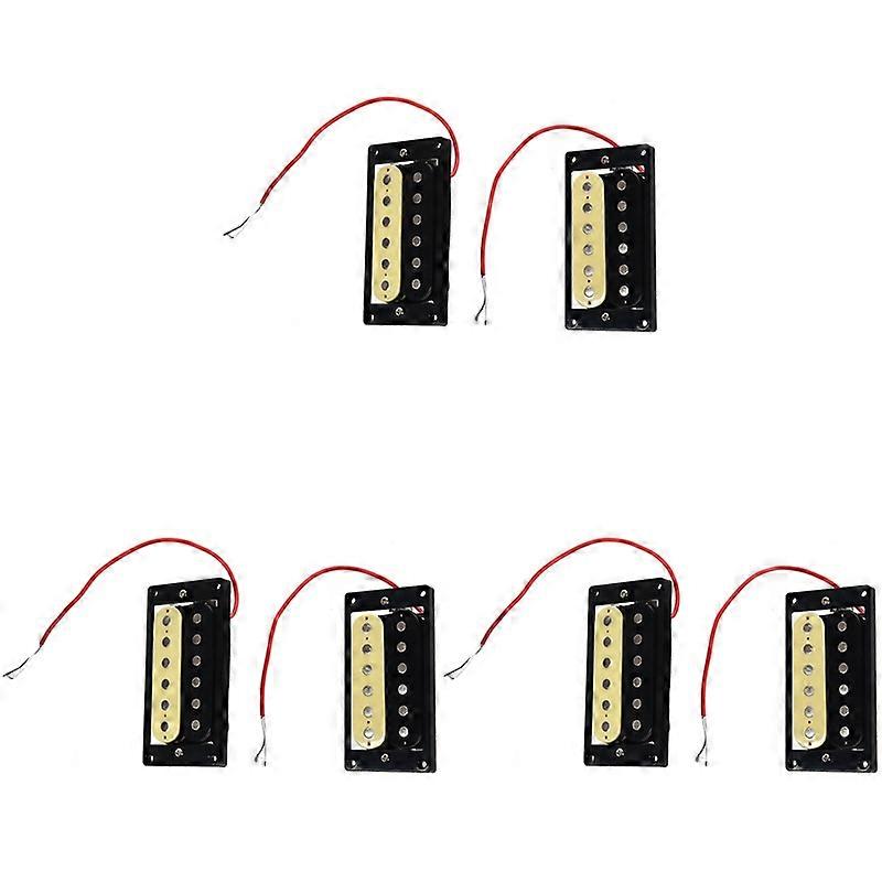 Set De 6 Pastillas Eléctricas Humbucker Double Coil Faceup Zebra