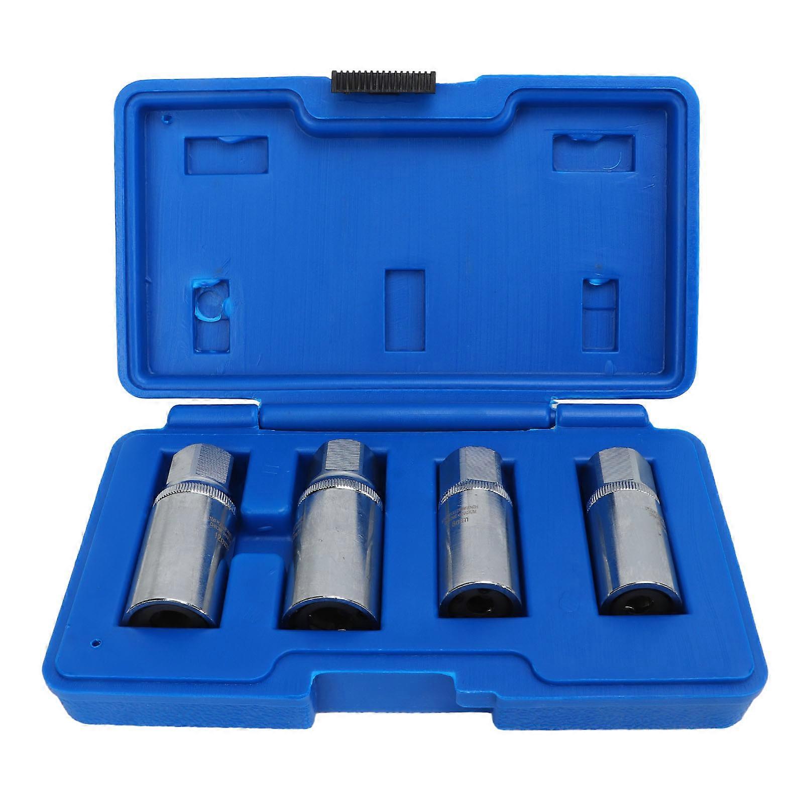 1/2in Drive Socket Stud Screw Extractor Tool 6 8 10 12mm Sleeve Remover Installer Kit