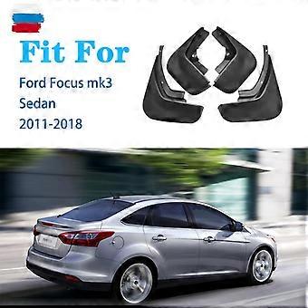 Parafanghi anteriori e posteriori unici, 4 pezzi per Focus MK3 Hatchback Berlina, parafanghi, parafanghi, paraspruzzi, accessori per auto