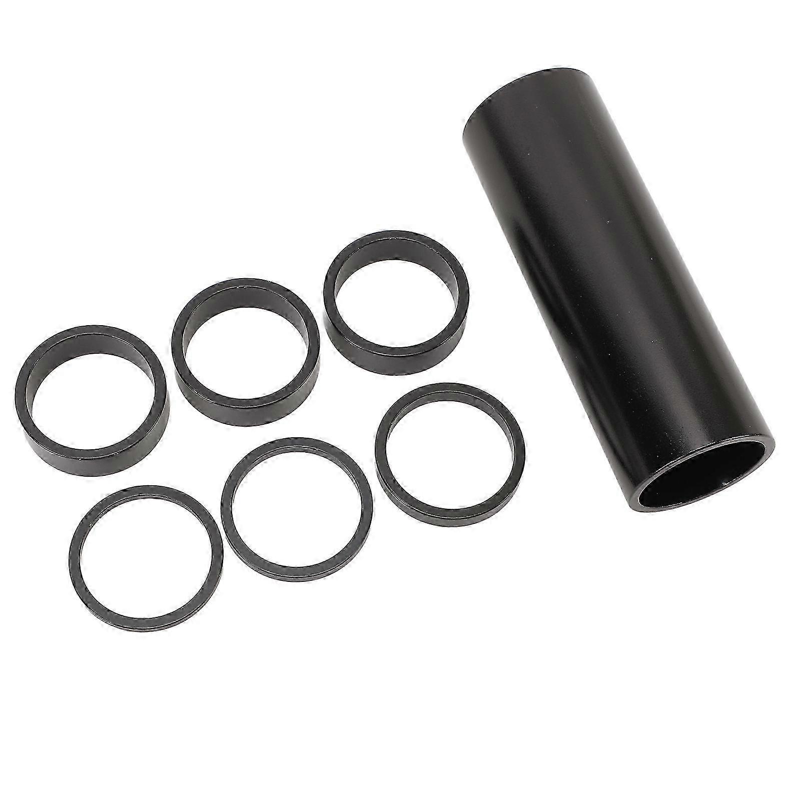 7PCS Bike Headset Spacers Aluminum Alloy 28.6mm Front Fork Washer Bike Handlebar Stem Spacer for Mountain Road Fixed Gear Bikes