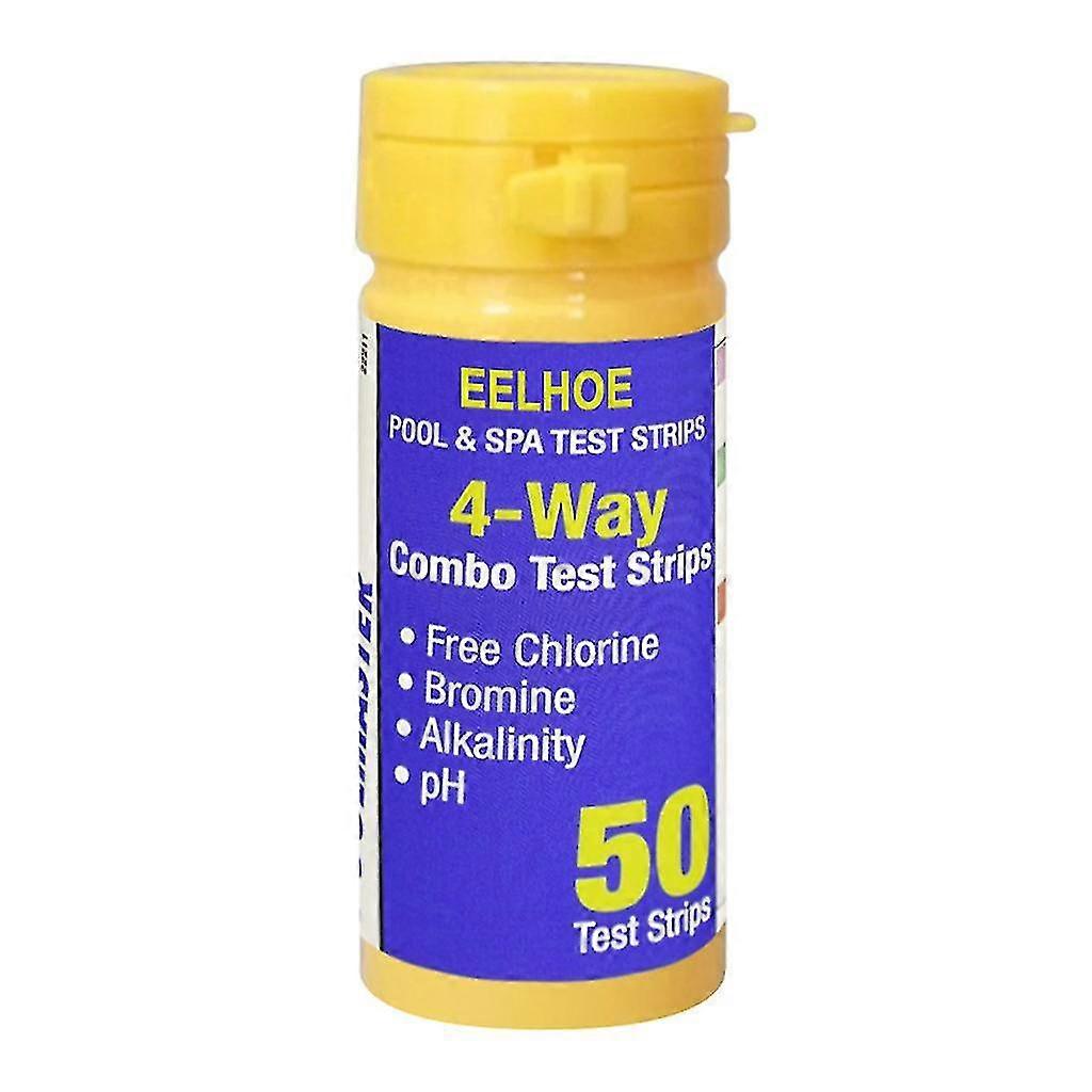 50pcs Eelhoe 4-way בריכת שחייה וספא כימיה מים Ph מבחן רצועות -8447506378486