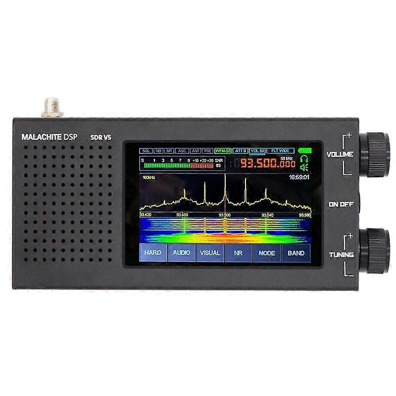 Malachite Dsp Sdr 1.10d Radio Receiver V5 Metal Case 5000mah Am Cw Ssb Nfm Wfm