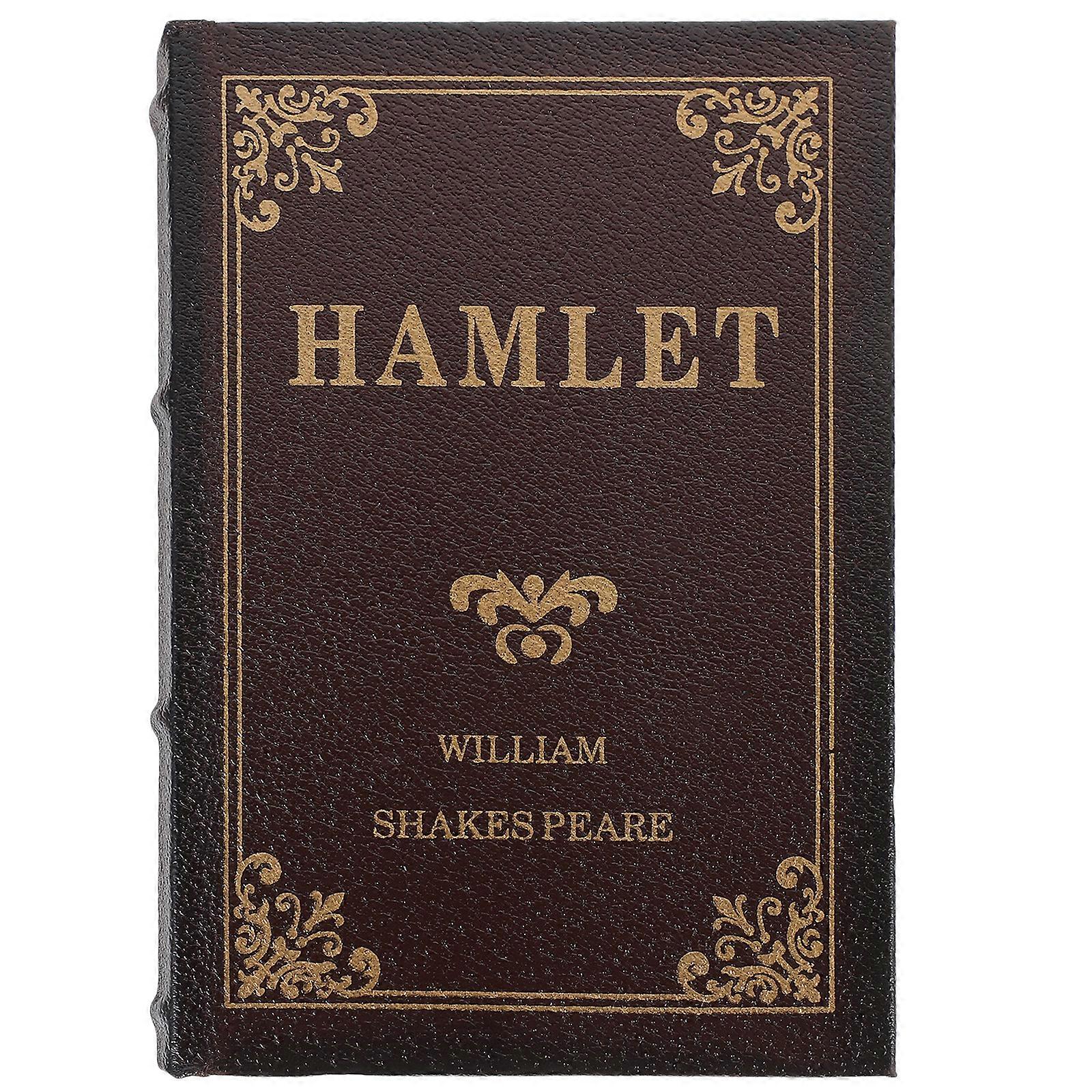 نموذج كتاب مزيف عتيقة على الطراز الأوروبي كتاب كاذب على شكل صندوق تخزين مجوهرات تذكار منظم (S)