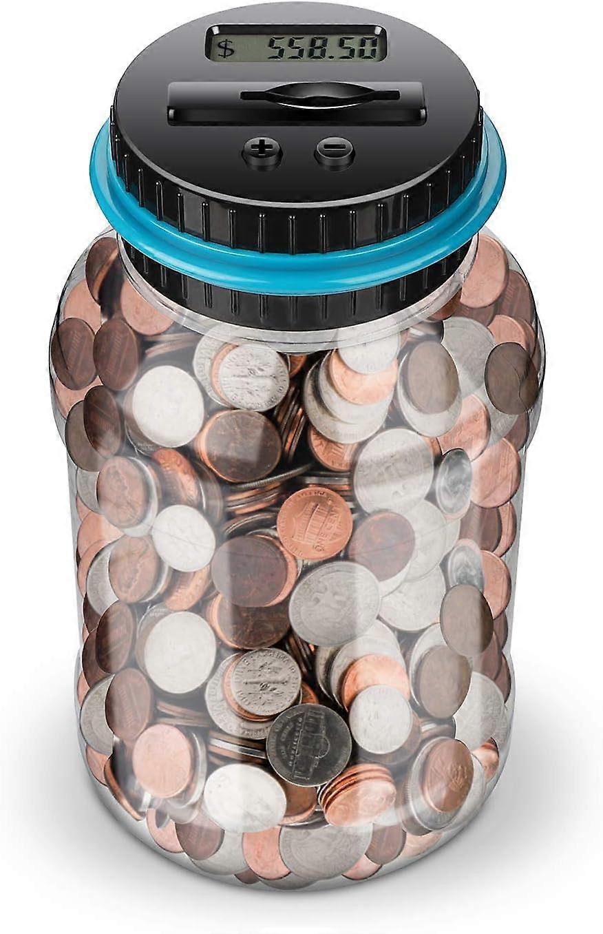 Digital Counting Money Jar,Big Piggy Bank,Piggy Bank for Kids,Piggy Bank Digital Counting Coin Bank,Money Saving Jar,Holds Over in 800,Best Gift for C