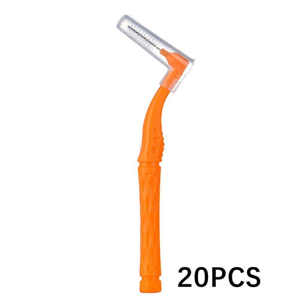 Gap-Brush with Non-Slip Handle Curved Handle Pro Tooth Stain Remover for Home Travel
