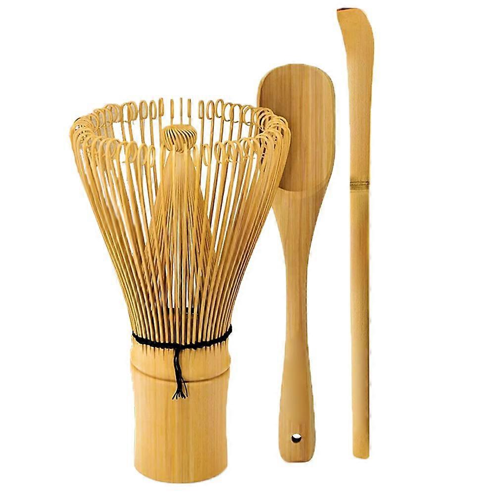 Matcha Whisk Set - Frusta di bambù fatta a mano, paletta, cucchiaino da tè - Strumenti tradizionali giapponesi | IT