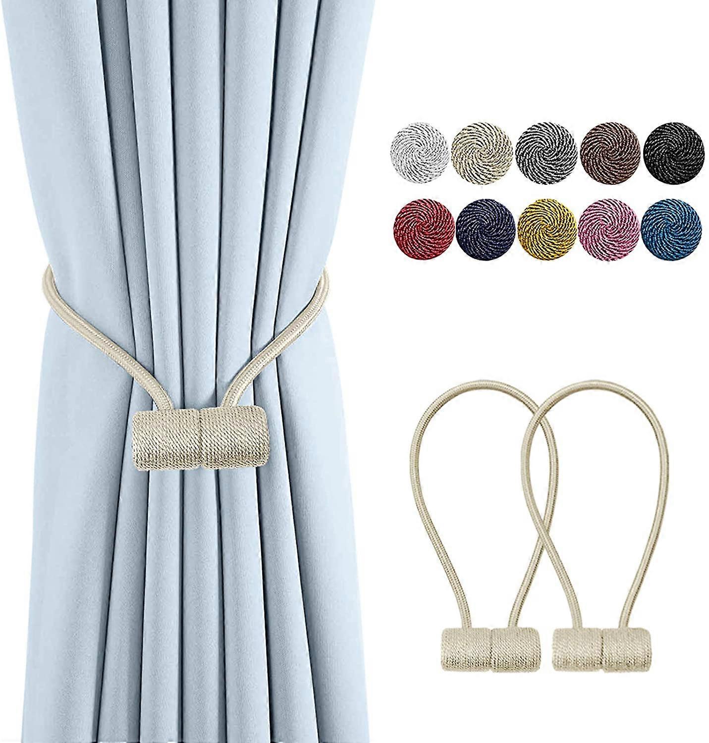 Magnetic Curtain Holdbacks Drapery Tiebacks for Blackout Sheer Window Treatment
