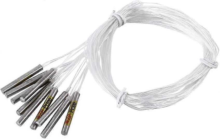 Vanntett temperatursonde termometer PT100 sensor sonde 10stk