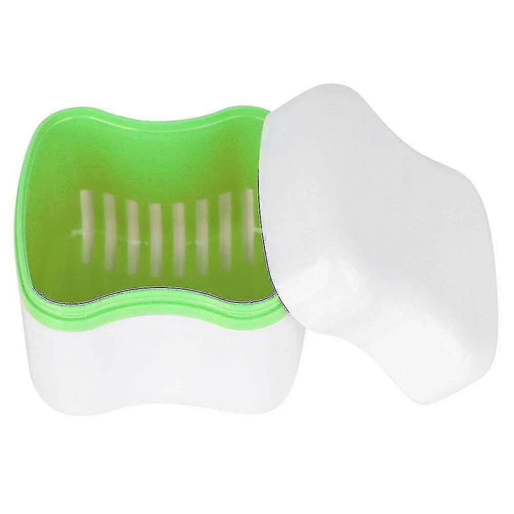 Denture Box, False Teeth Storage Box Case With Filter Screen Dental Appliance