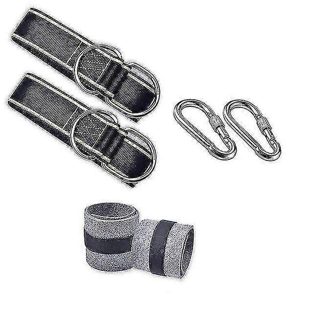 Υπαίθρια αιώρα δέντρο swing κρεμαστά λουριά Kit, 5ft με 2 κλείδωμα carabiners και 2 προστατευτικά δέντρου, για κούνιες & αιώρες