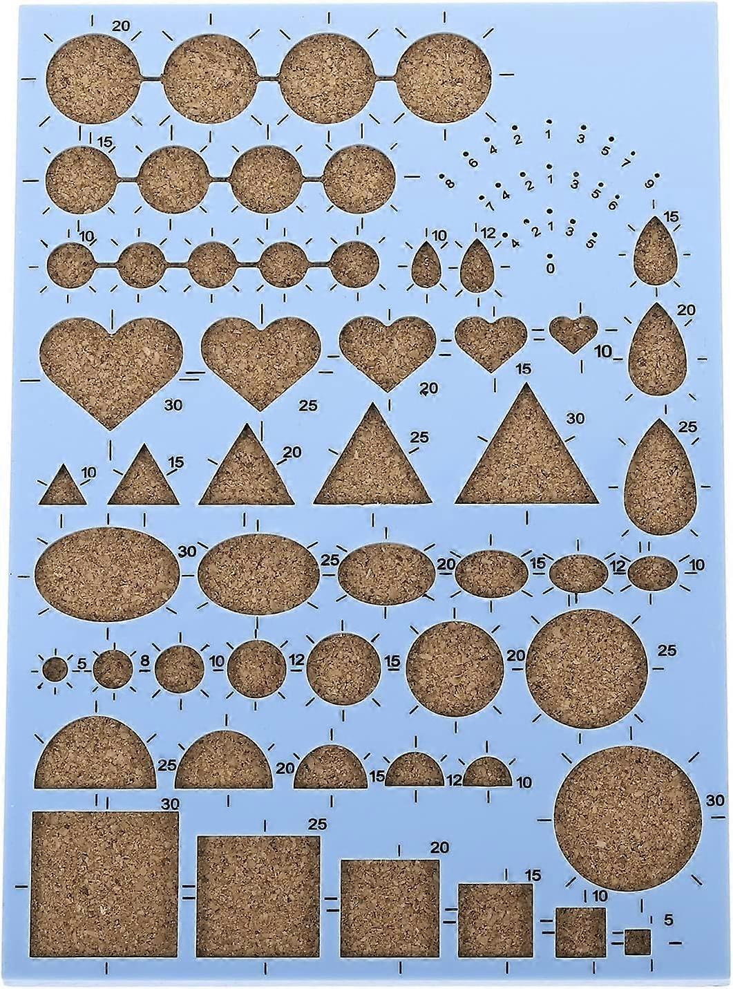 Placa de modelo de papel quilling 8x6 polegadas, ferramenta de crimpagem de molde para tiras de papel DIY Art Crafts