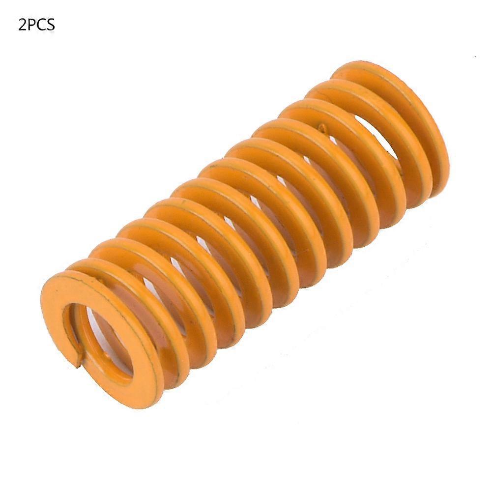 2pcs OD 10mm ID 5mm High Accuracy Steel Yellow Less Light Load Mould Die Spring (TF10*60mm)