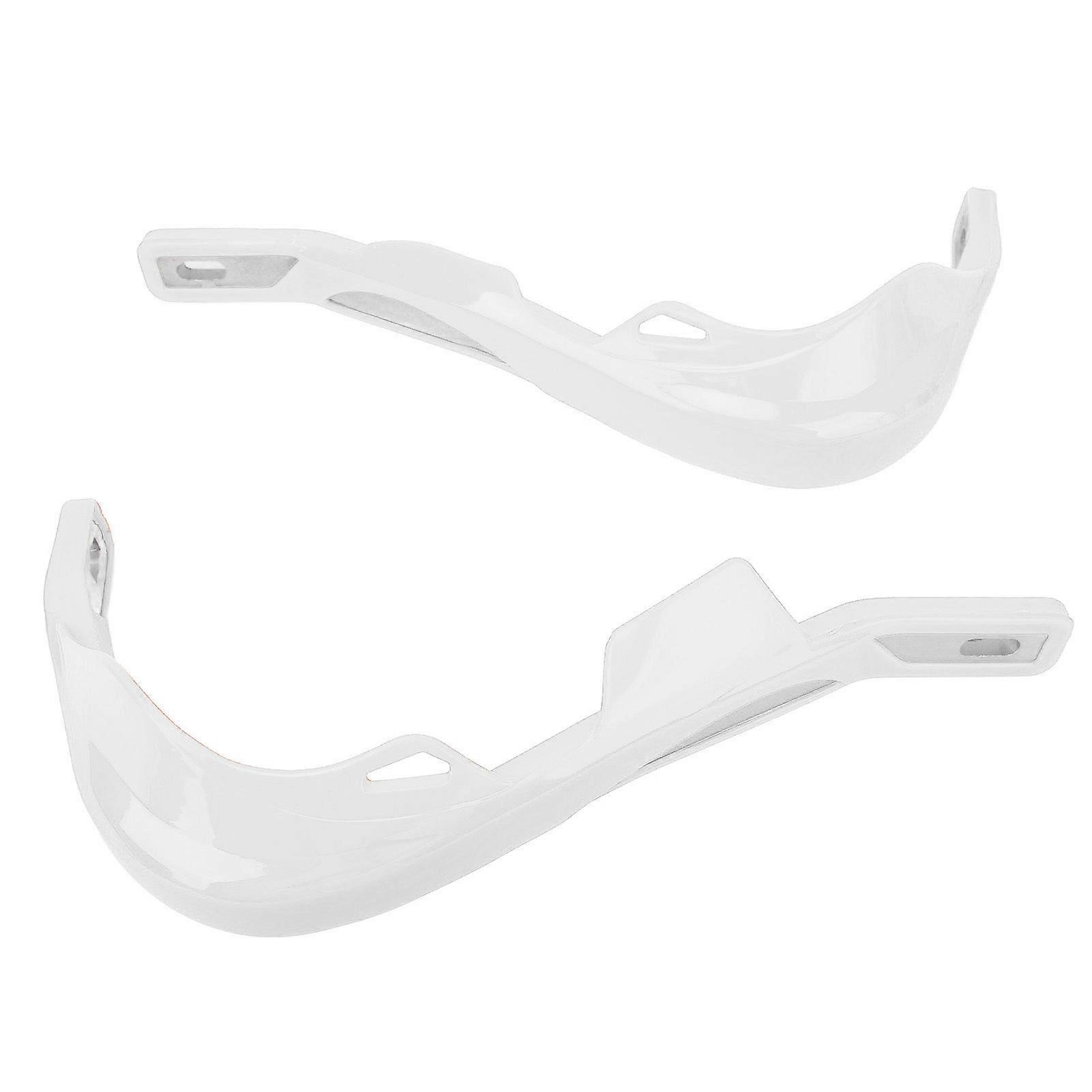 2PCS 22mm 28mm Motorcycle Handguard Reduce Wind Resistance Hand Protector Replacement for SUZUKI White