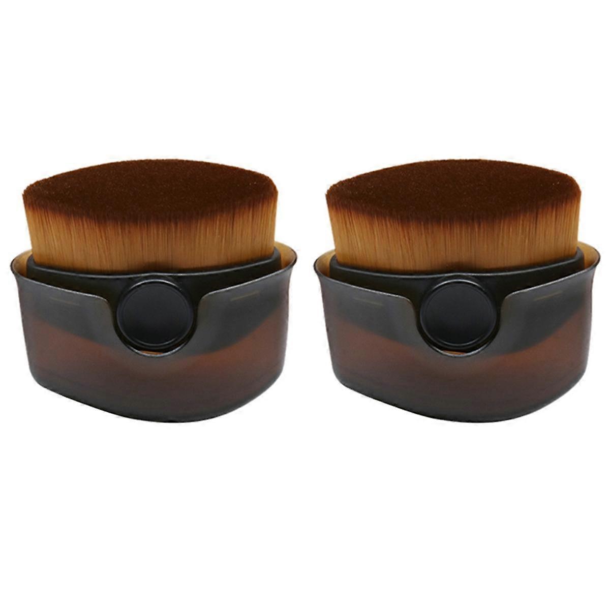 Sunscreen Applicator for Kids, Sunscreen Brush Set with Protective Cap, Sunscreen Lotion Applicator,2PCS(B)