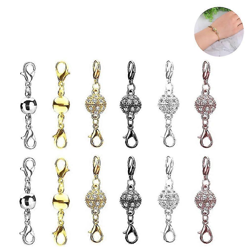 magnetic jewelry clasps and necklace extenders gold silver, multiple sizes and styles chain extenders magnetic clasps