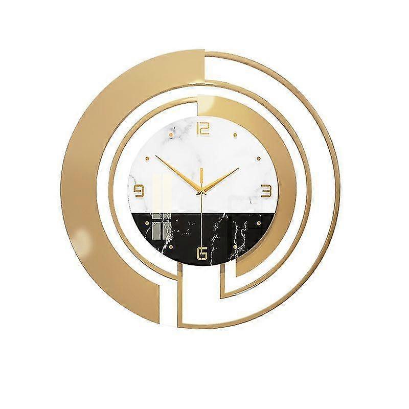 Mode Väggklocka Metall Väggklocka Tyst Non-tick Väggklocka