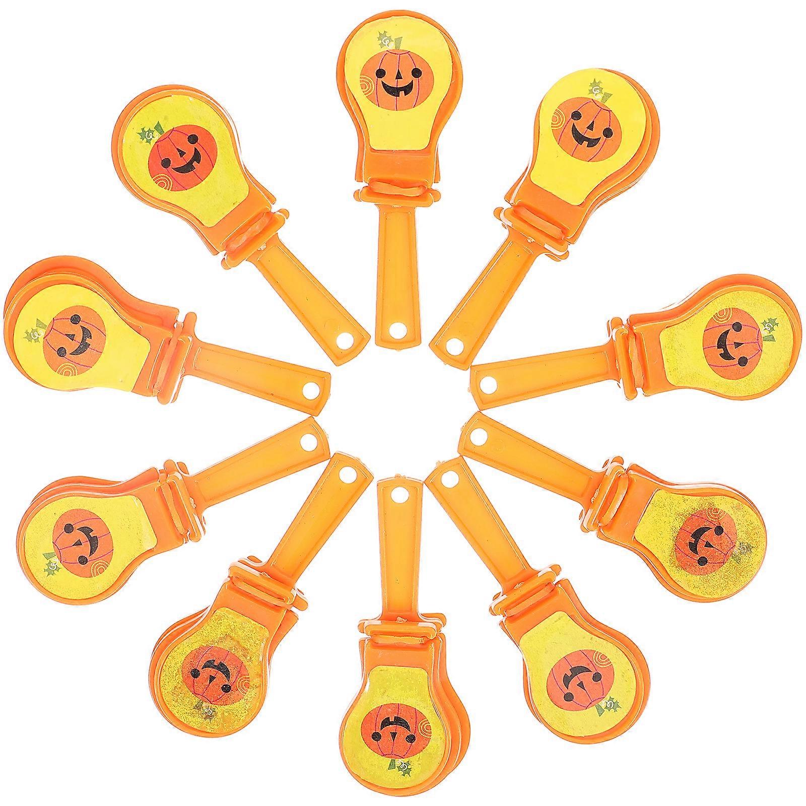 10pcs Halloween Hand Clappers Party Hand Clapper Game Noise Makers Party Cheering Props