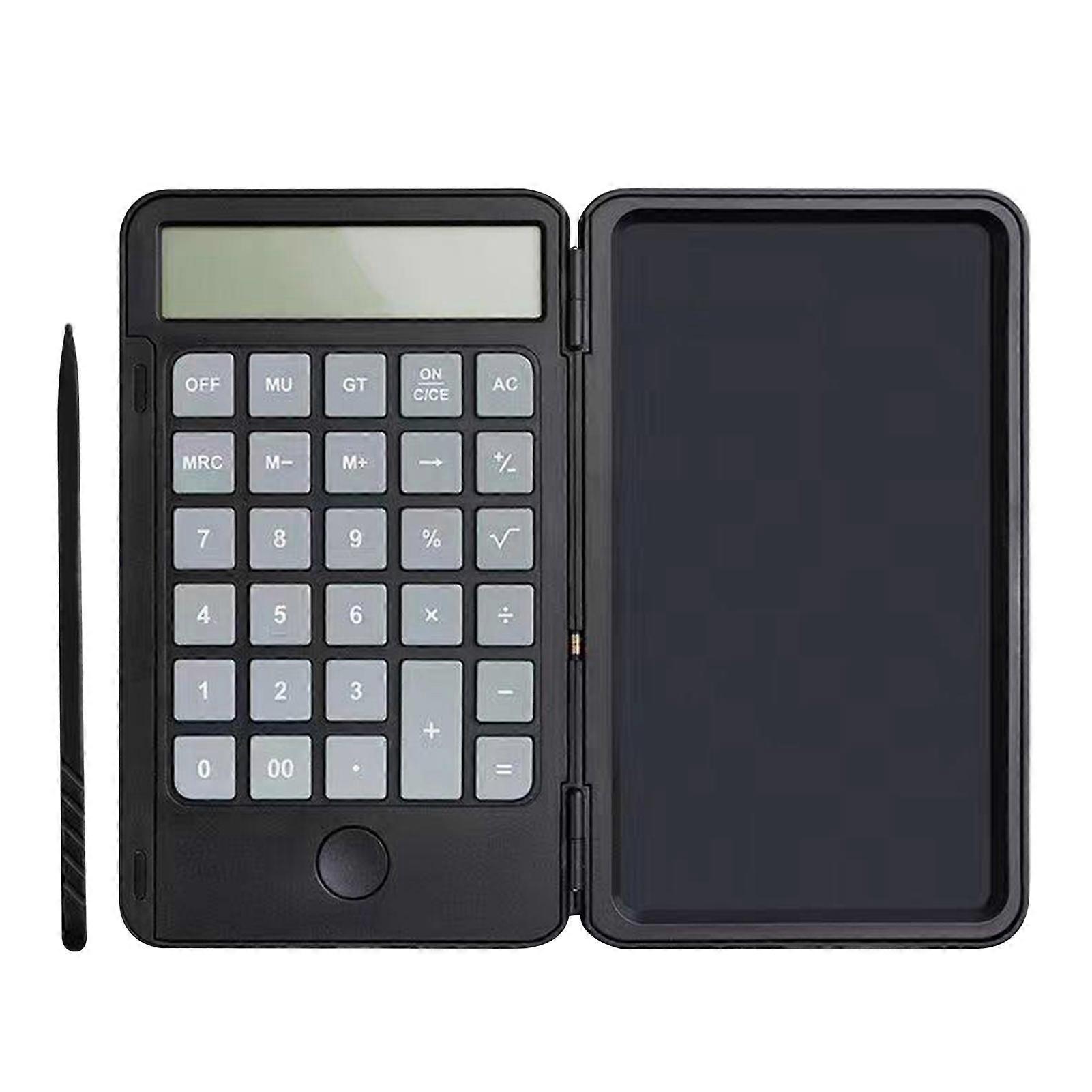 Student Calculator with Notepad Foldable Portable Desktop Calculator Rechargeable 2 in 1 Calculator for School