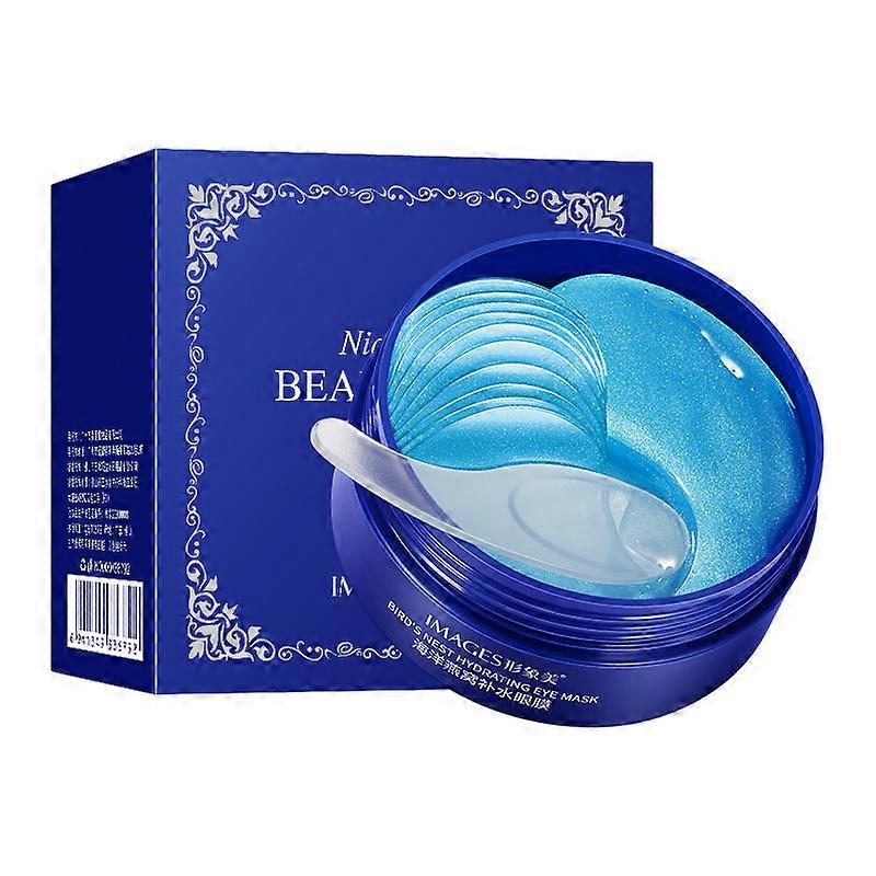 60pcs nid d'oiseau hydratation masque pour les yeux patchs anti-âge anti-rides masque hydratant pour réduire les cernes