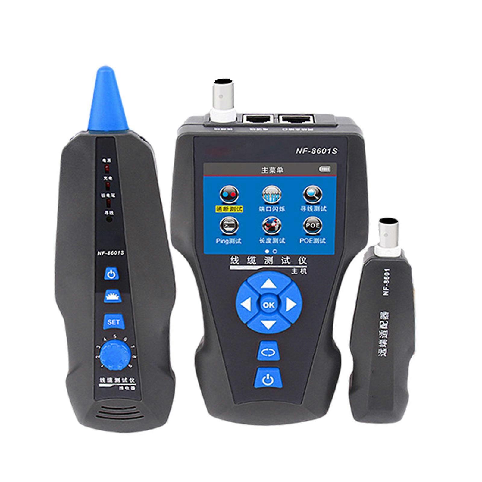 Noyafa NF-8601S TDR Cable Length Tester Wire Tracker RJ11 BNC POE Detector Too Fg