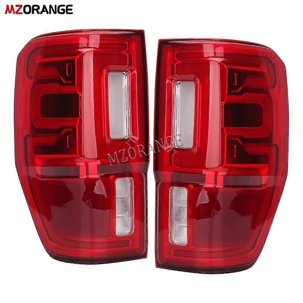 LED Rear Tail Light For Ford Ranger 2019 2020 2022 Dynamic Stop Turn Signal Brake Warning Fog Lamp Reversing Car Accessories
