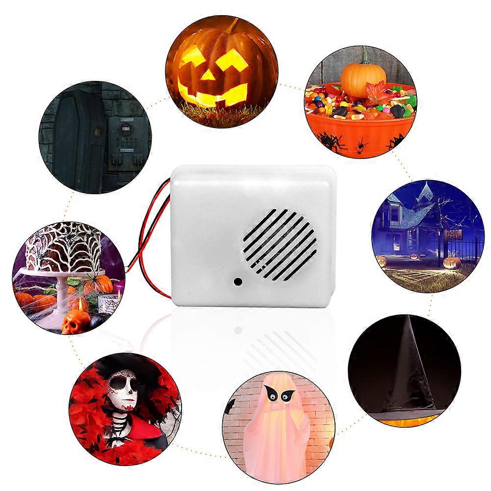 1-5PCS Halloween Sound Sensor Scream Speaker Horror Screaming Tricky Voice-activated Props Scary Sound Sensor for Halloween Party Decoration