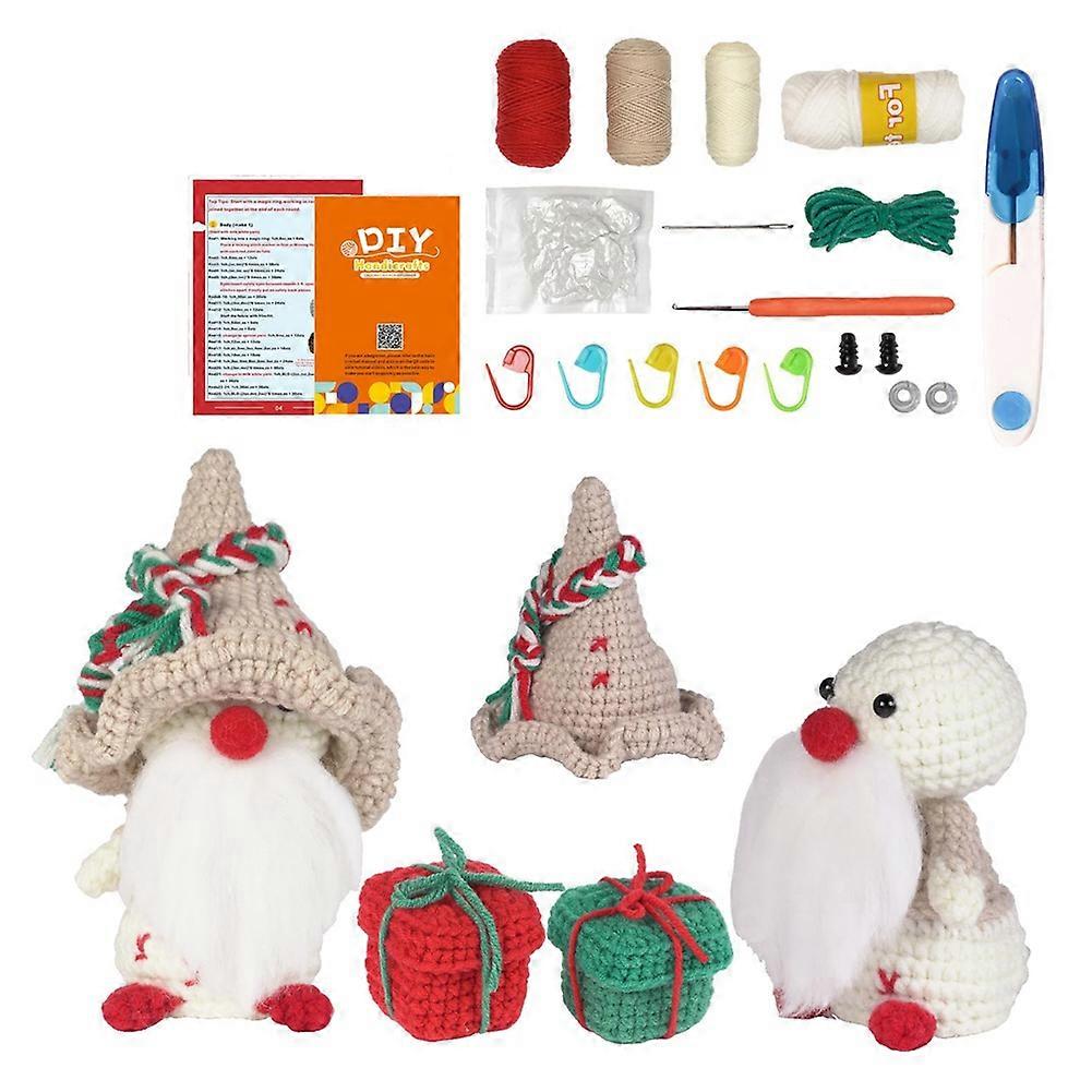 Christmas Crochet Kit for Beginners, Beginners Crochet Kit with Step-By-Step Video Tutorials Croche