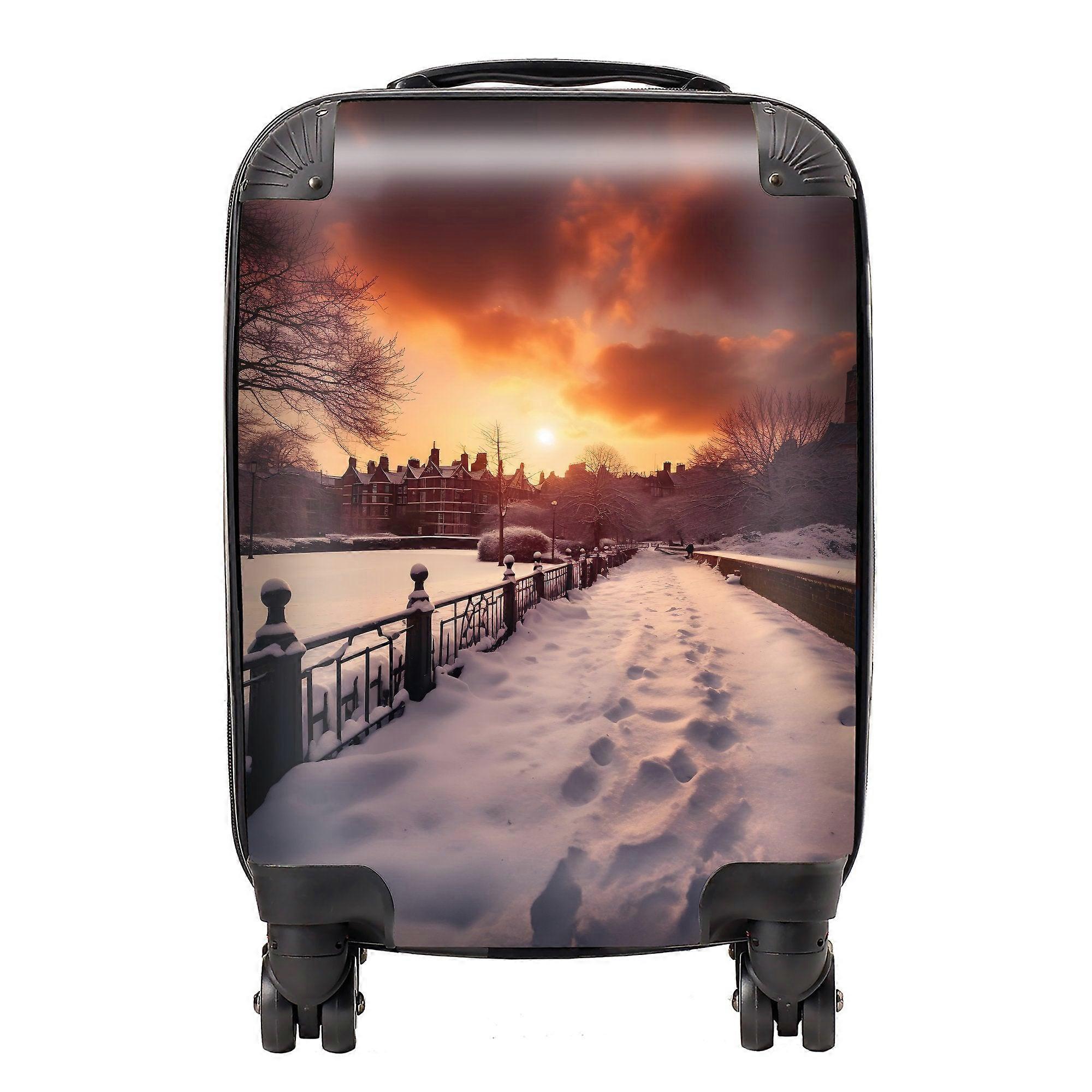 A Snowy Walk In London Suitcase