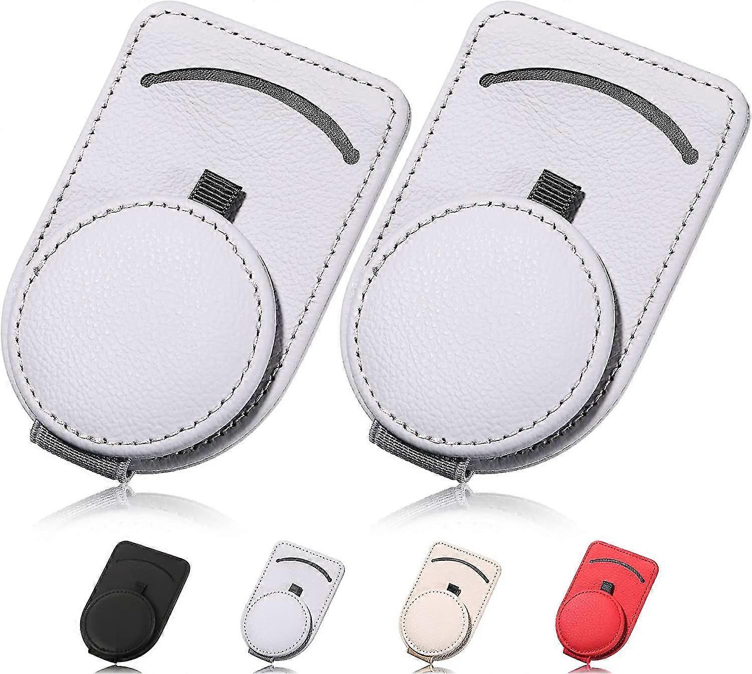 2 Pack Car Sunglass Holder Sun Visor Sunglass Holder (gray)