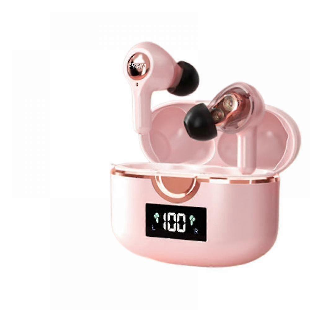 Wireless Earbuds Bluetooth Headphones Sport Earphones Display Over-ear Buds With Earhooks Built-in Mic Headset For Workout T22 Double Dynamic Pi