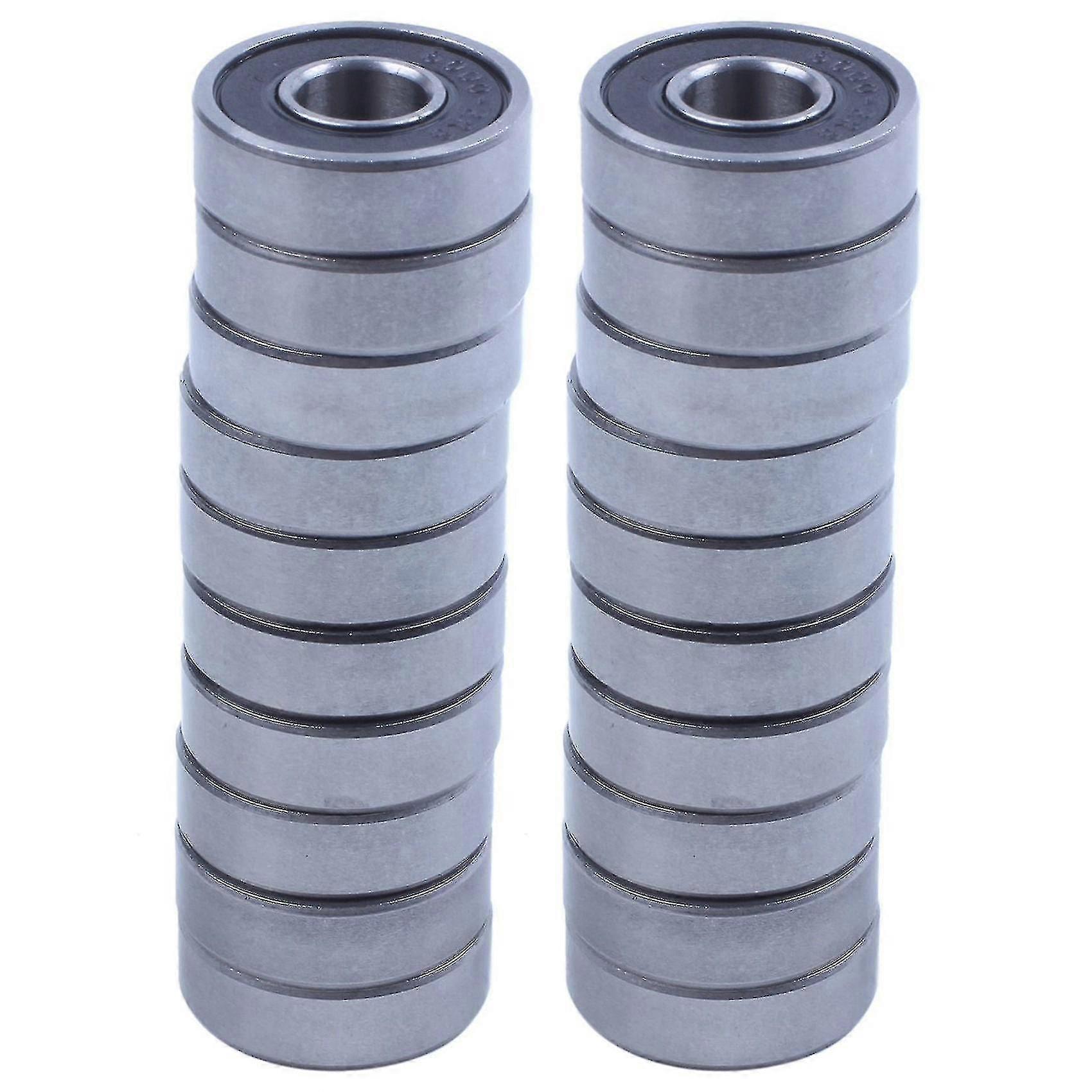 Compatible With20pcs 6000rs Shielded Deep Groove Radial Ball Bearings 10mmx26mmx8mm